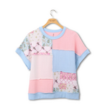 Simply Southern Simply Southern Corded Tee Tidal Patchwork