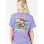 Simply Southern Simply Southern Short Sleeve Tee Goose Grape