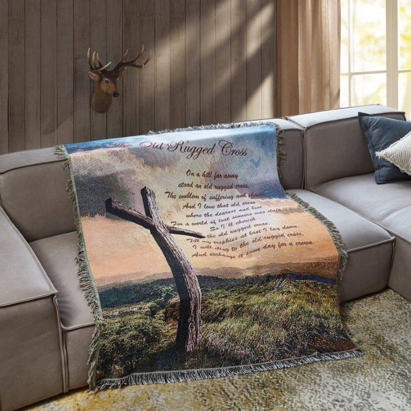 Duke Imports The Old Rugged Cross Tapestry Throw