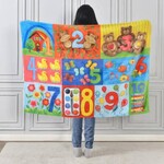 Duke Imports Plush Toddler Blanket Numbers