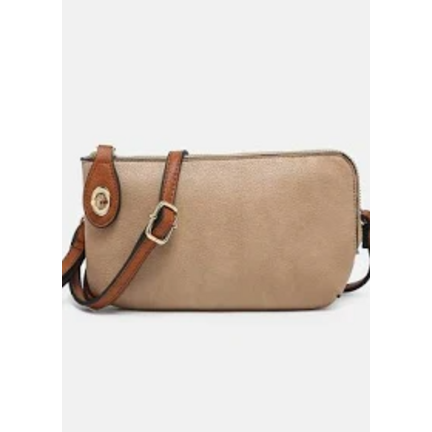 Jen & Co Jen & Co Kendall Crossbody Wristlet Tan/Brown M1818