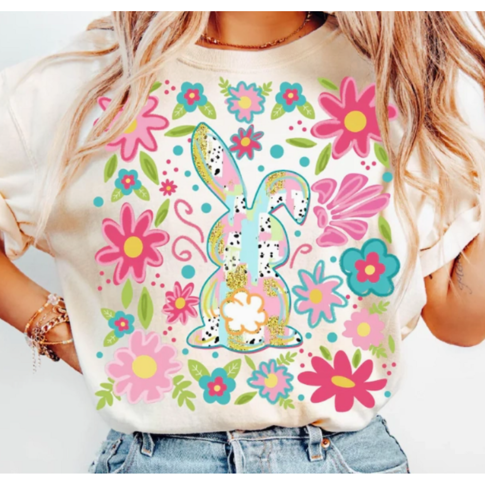 Southern Backroad Tees Southern Backroad Tees Boho Easter Bunny Shirt