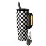 Frost Buddy Frost Buddy THICC Buddy Black & White Checkered 40oz
