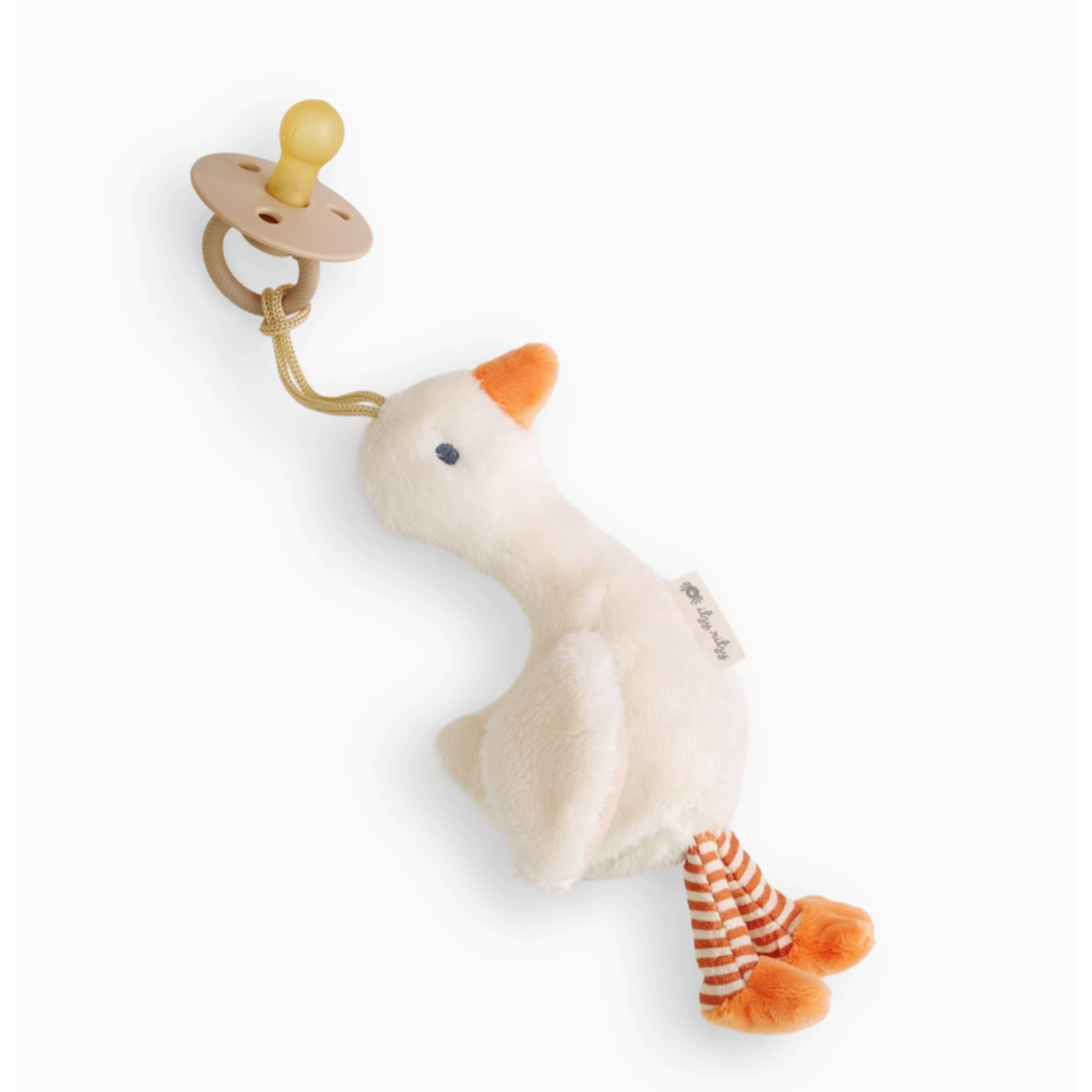 Itzy Ritzy Itzy Ritzy Bitzy Pal Rubber Pacifier & Plush Goose