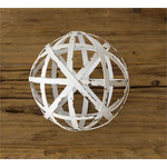 Audrey’s Distressed White Metal Ball