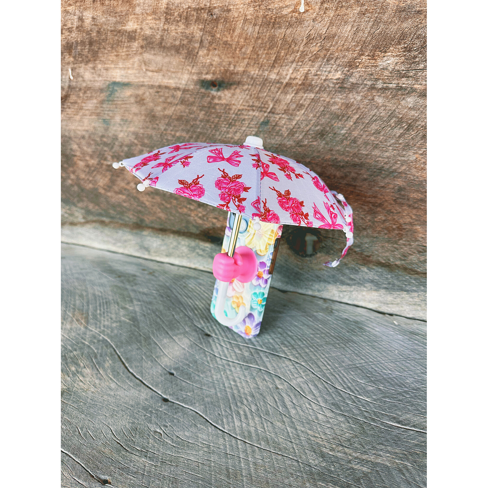 Simply Southern Simply Southern Umbrella Phone Shade Pink Bows