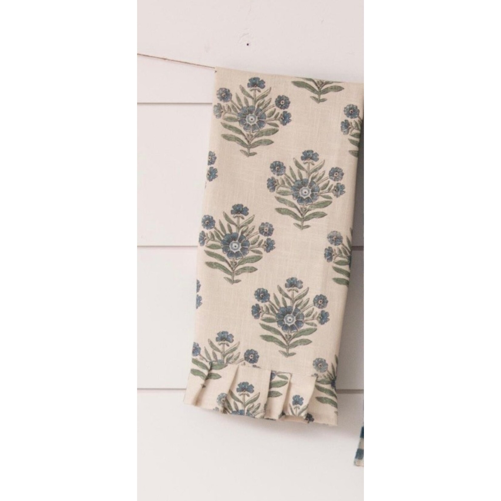 Audrey’s Blue Floral Print Towel Style 1
