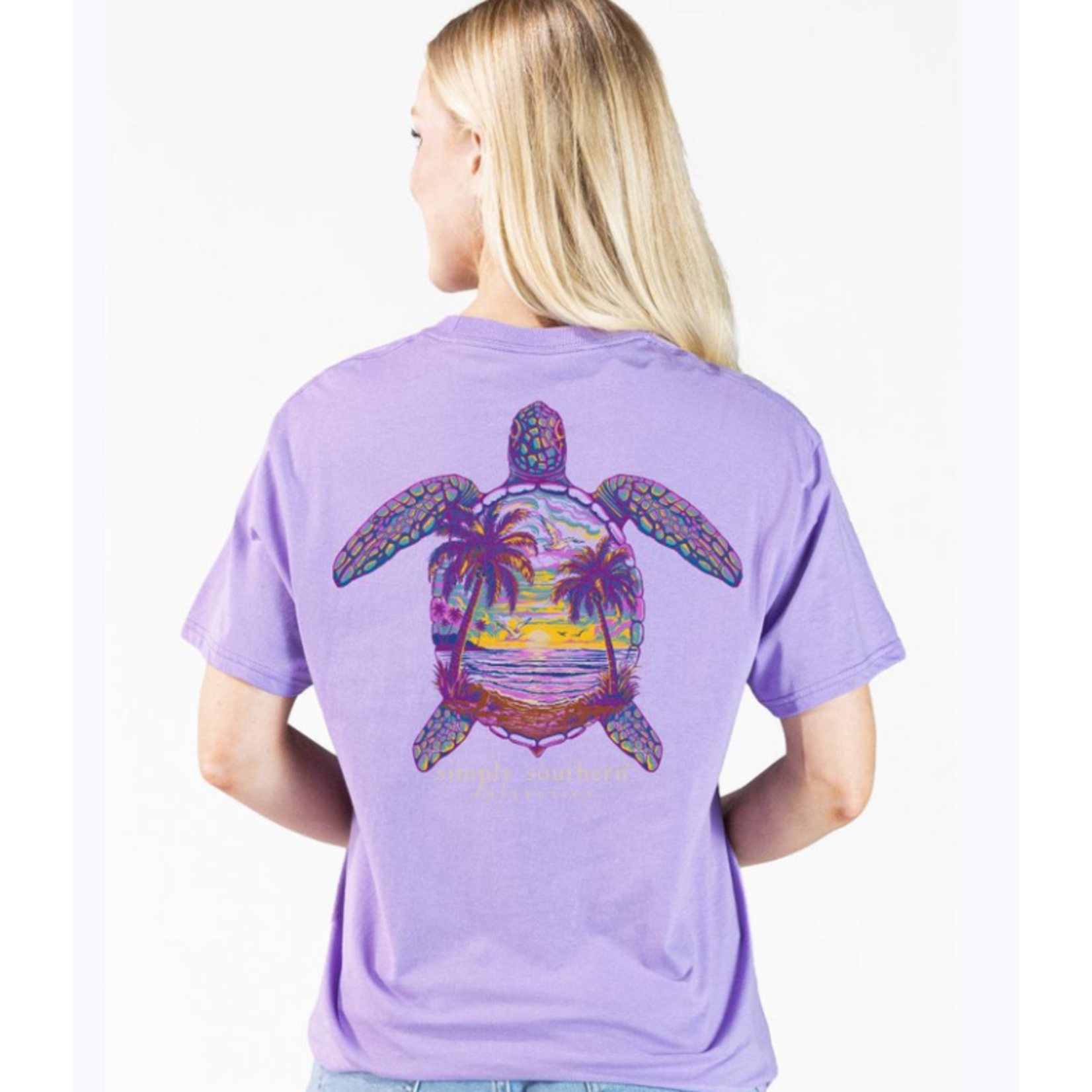 Simply Southern Simply Southern Short Sleeve Tee Night Turtle Grape