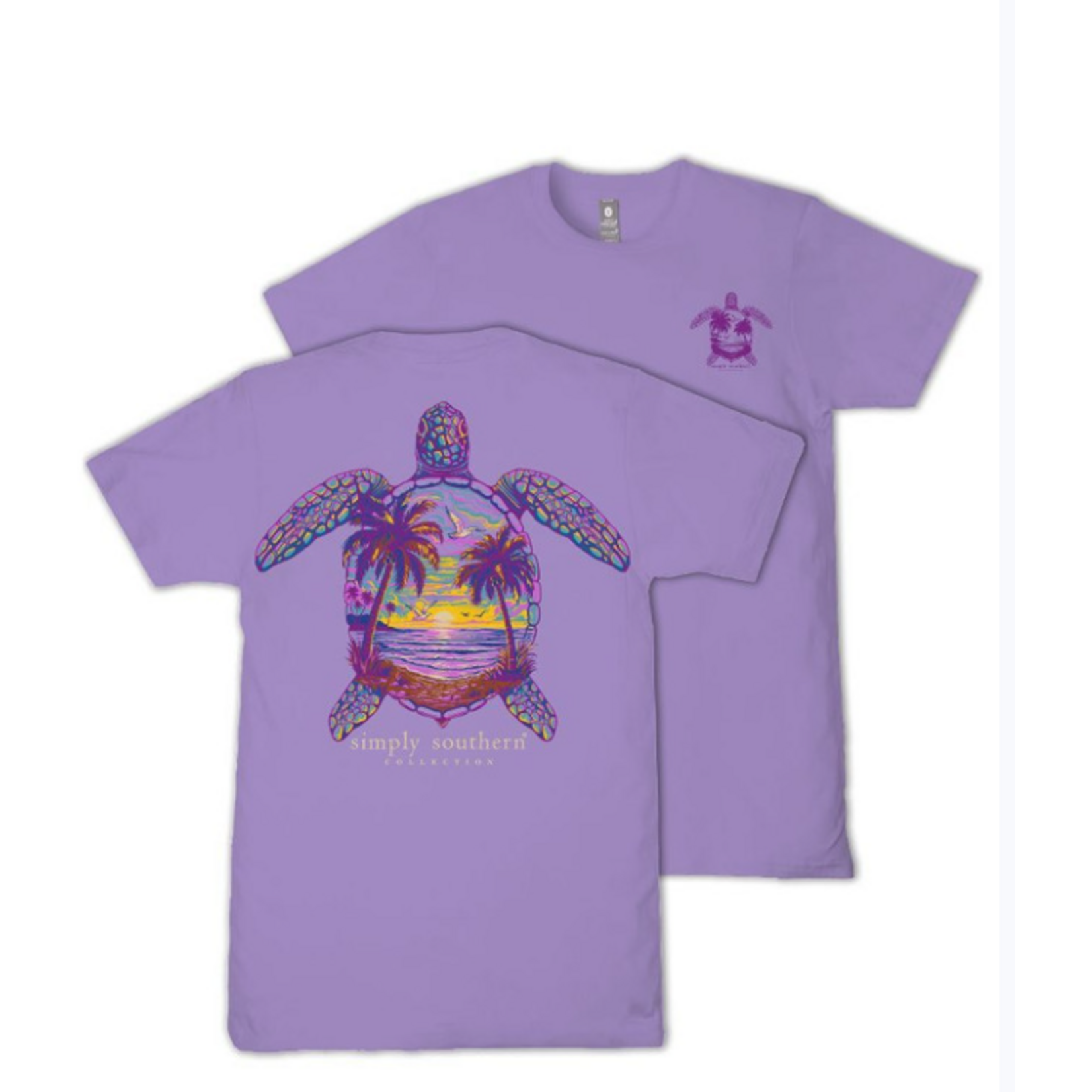 Simply Southern Simply Southern Short Sleeve Tee Night Turtle Grape