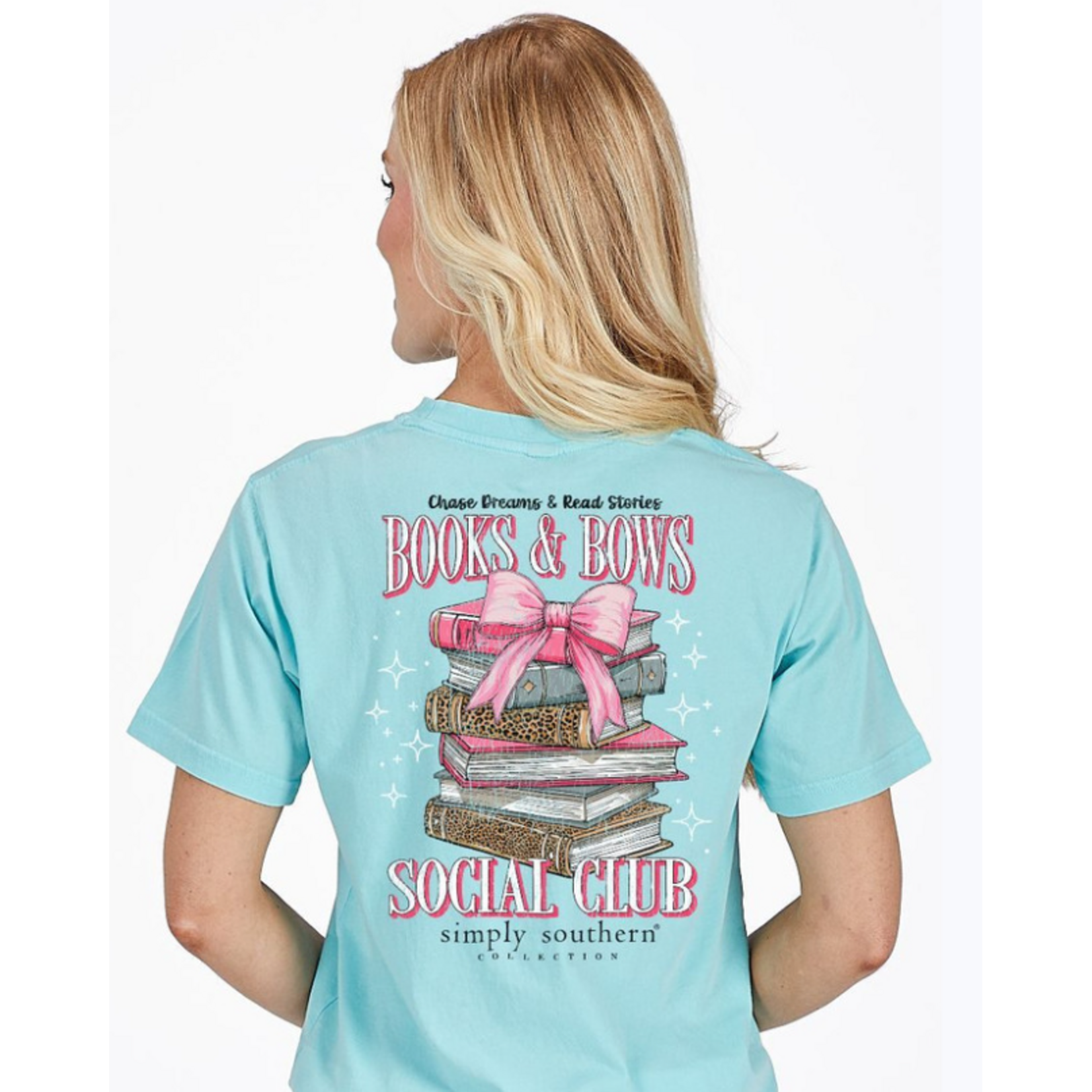 Simply Southern Simply Southern Short Sleeve Tee Books Aqua