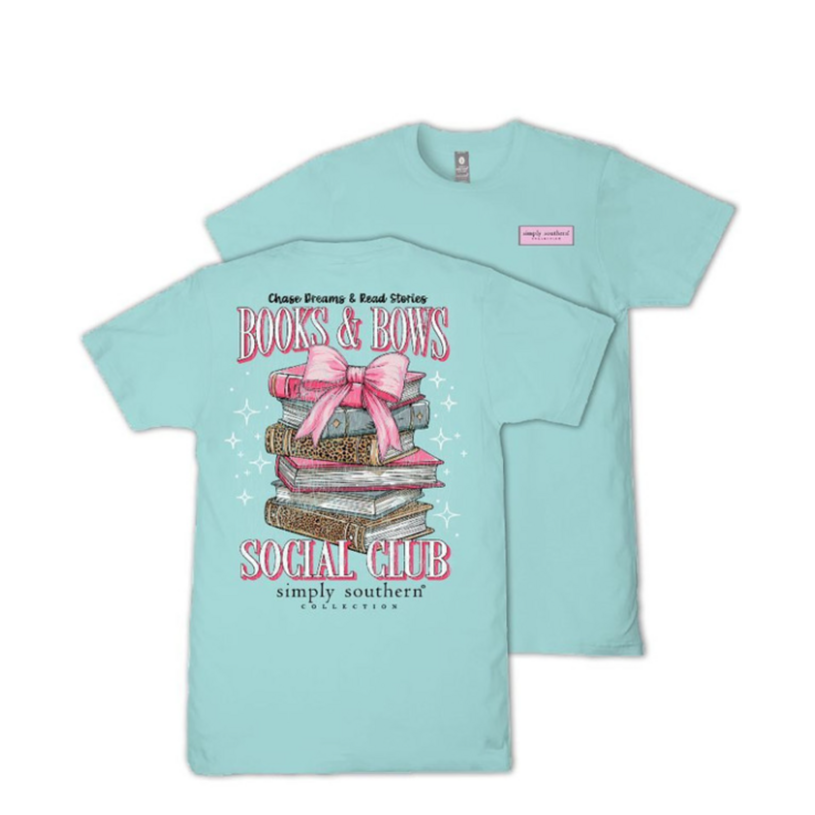 Simply Southern Simply Southern Short Sleeve Tee Books Aqua