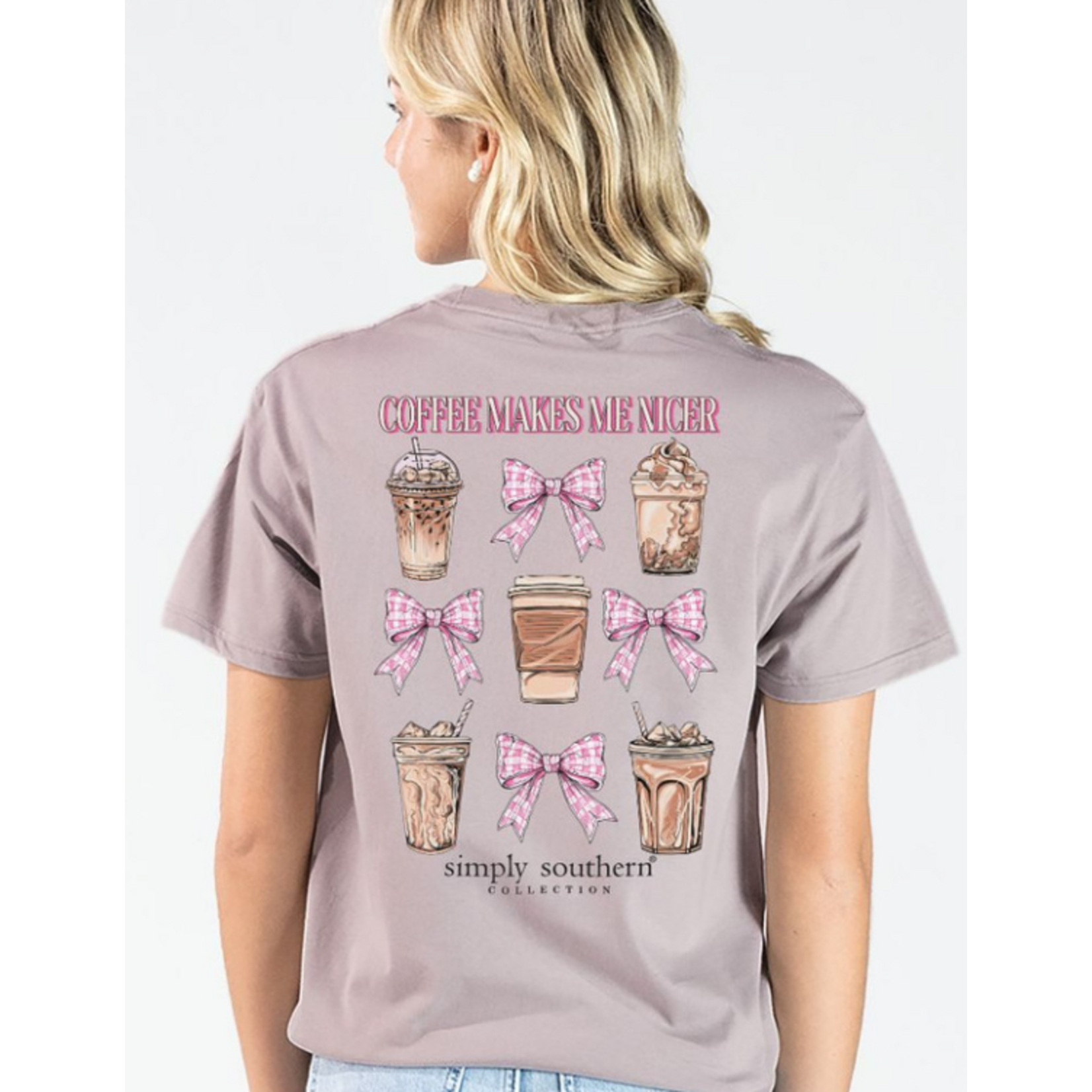 Simply Southern Simply Southern Short Sleeve Tee Coffee Driftwood