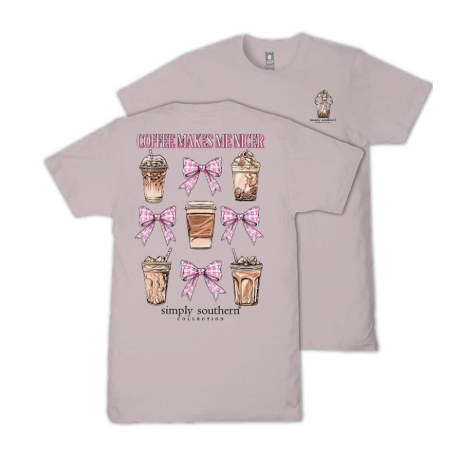 Simply Southern Simply Southern Short Sleeve Tee Coffee Driftwood