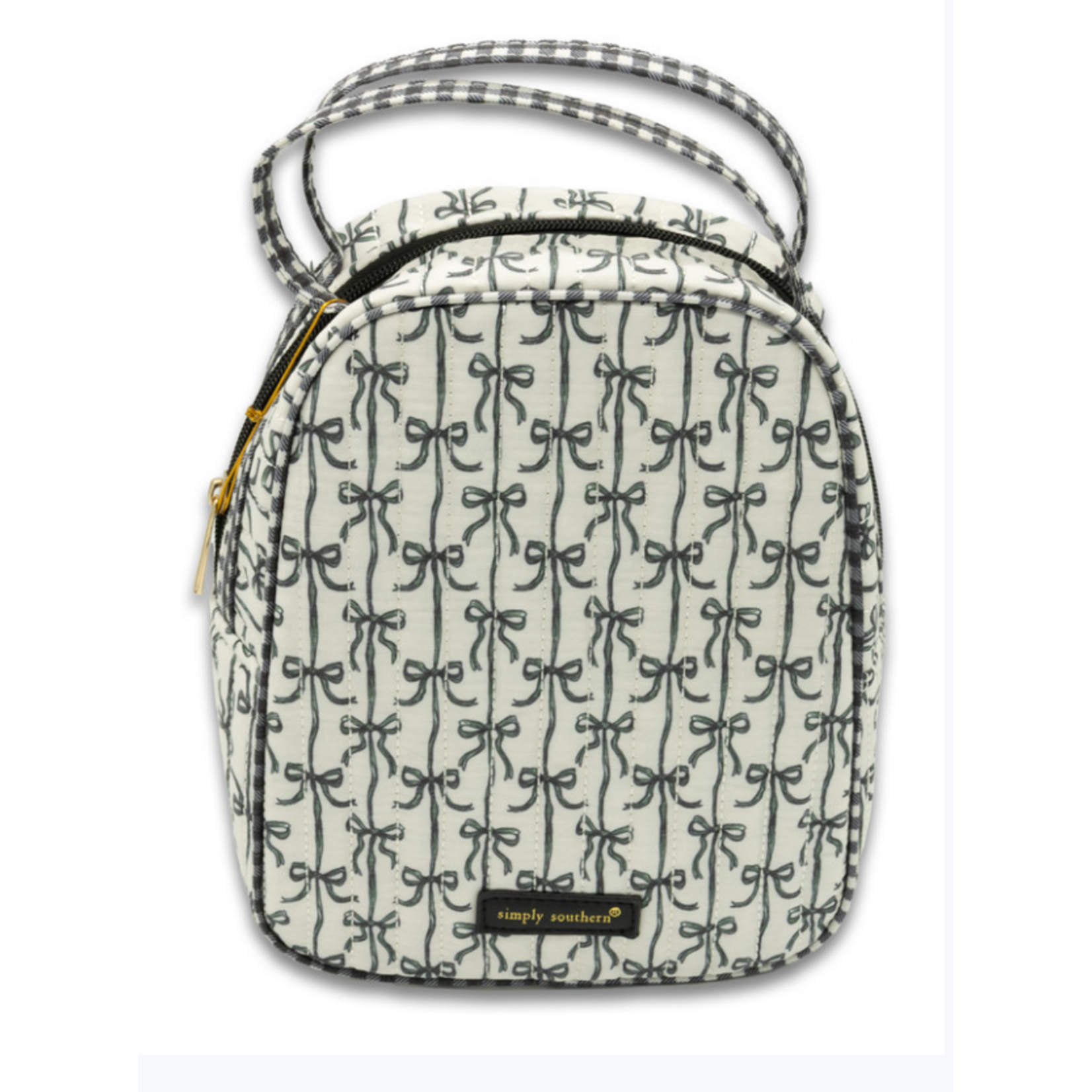 Simply Southern Simply Southern Quilted Lunch Box Black Bow