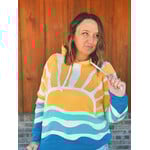 Simply Southern Simply Southern Hoodie Patchwork Yellow Sun
