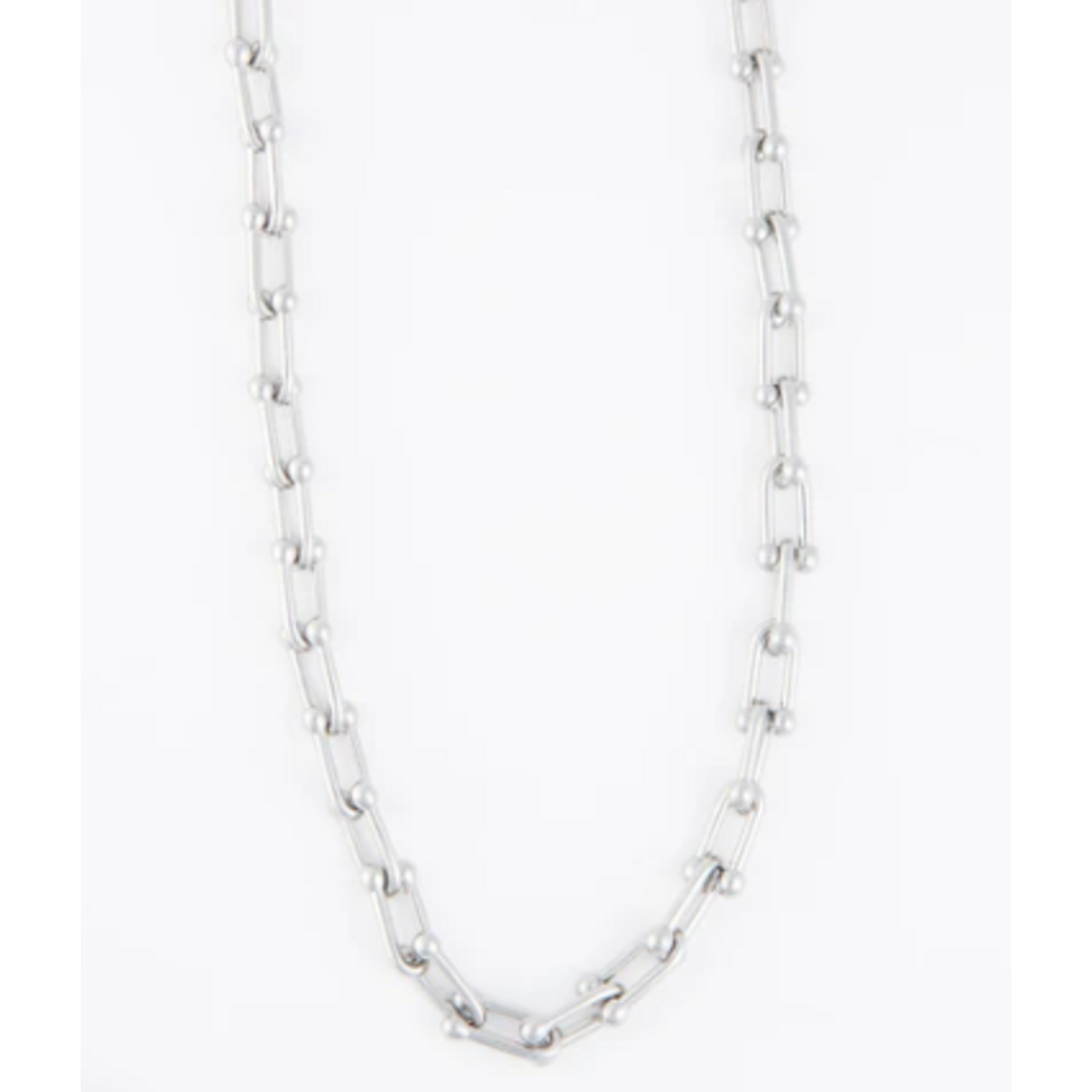 Howards Howard's Narelle Waterproof Chunky U-Link Chain Necklace Silver