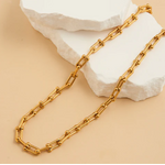 Howards Howard's Narelle Waterproof Chunky U-Link Chain Necklace Gold