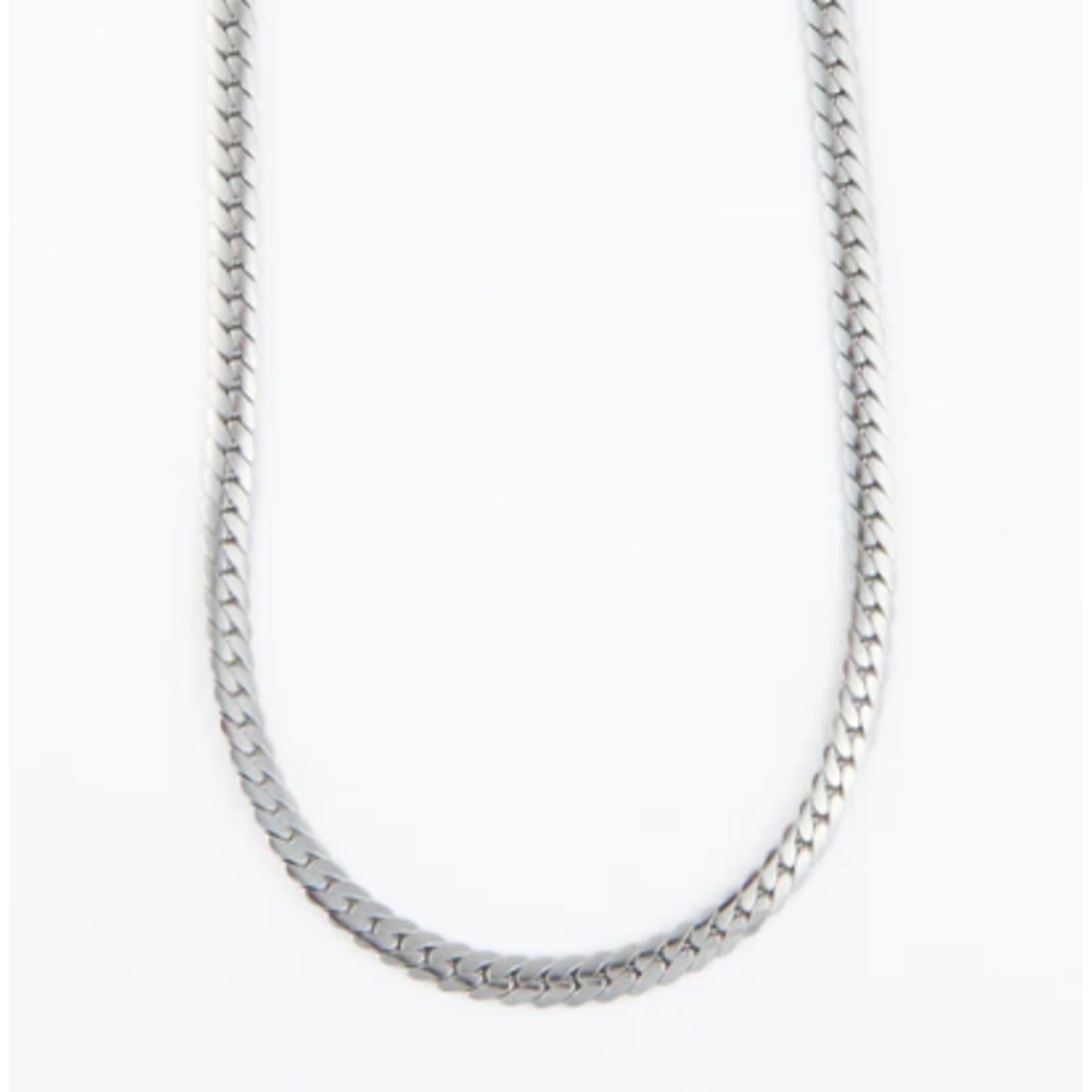 Howards Howard's Narelle Waterproof Herringbone Chain Necklace Silver