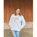 MidWest Tees Midwest Tees Saint Patrick March 17 Fleece Crewneck White