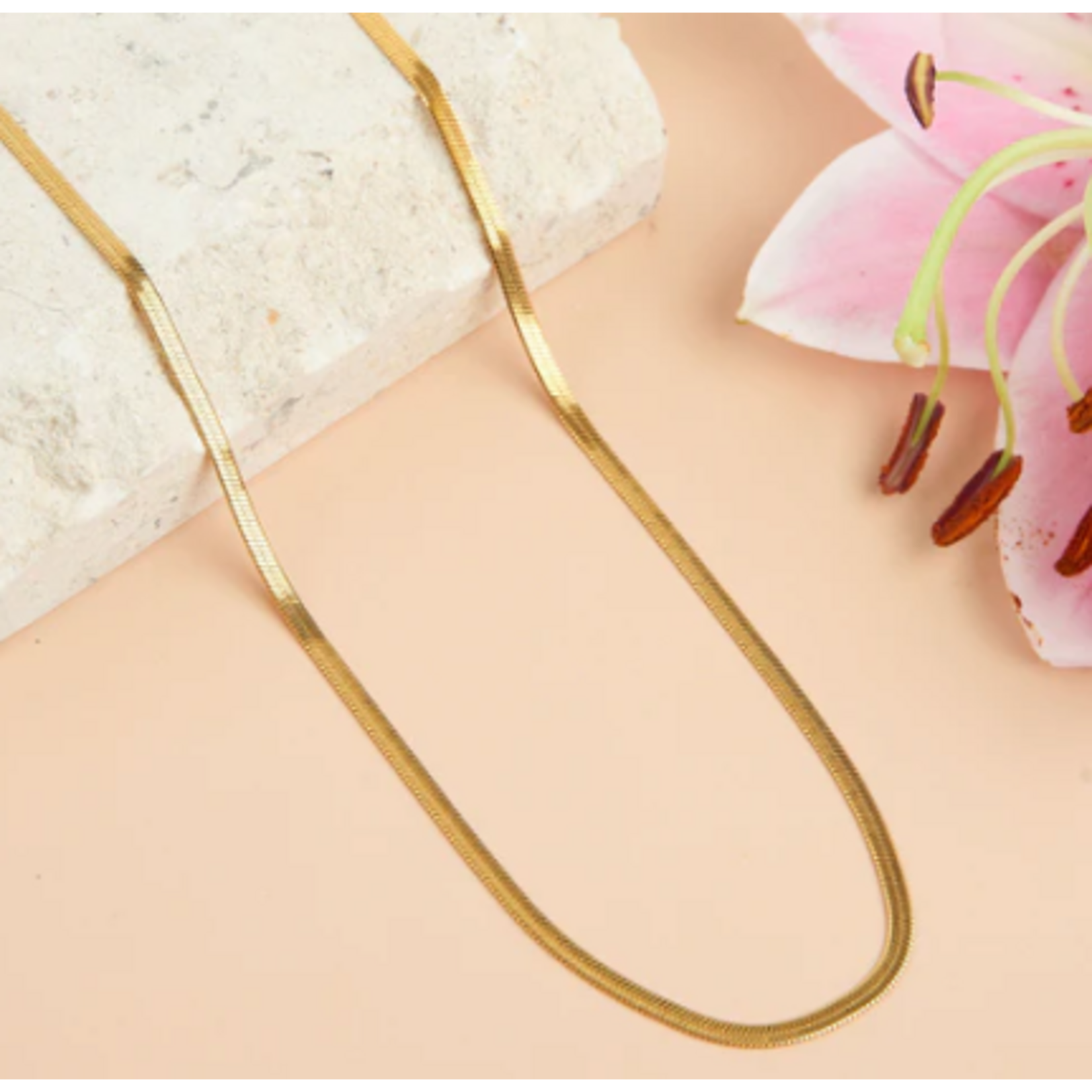 Howards Howard's Narelle Waterproof Snake Chain Necklace Gold