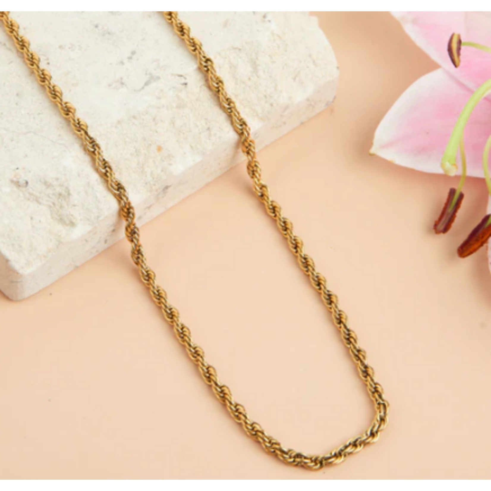 Howards Howard's Narelle Waterproof Rope Chain Necklace Gold