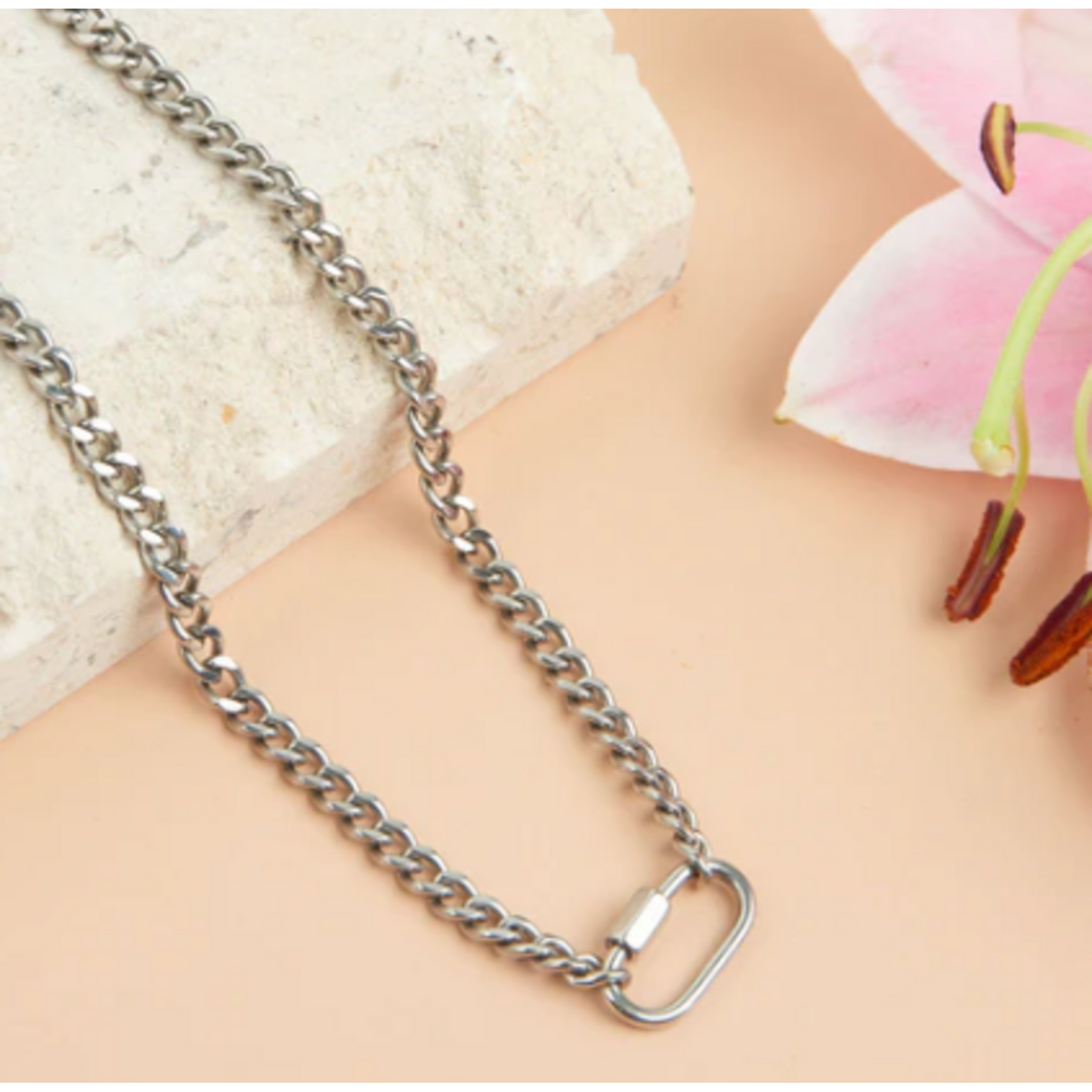 Howards Howard's Narelle Waterproof Carabiner Necklace Silver