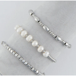 Howards Howard's Narelle Waterproof Multi Pearl Stretch Bracelet Set Silver