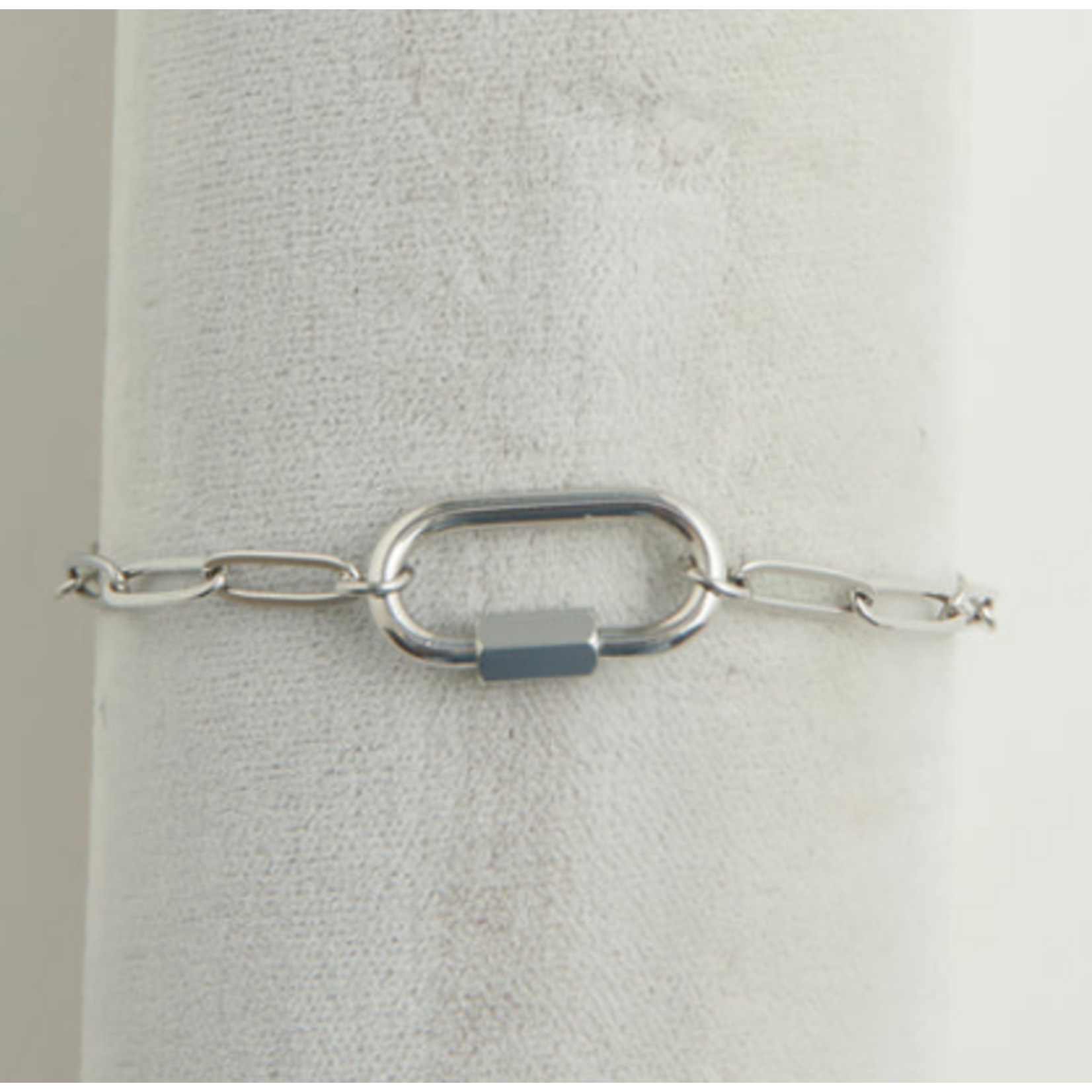 Howards Howard's Narelle Waterproof Paperclip Chain Carabiner Bracelet Silver