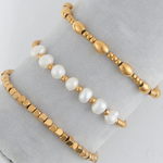 Howards Howard's Narelle Waterproof Multi Pearl Stretch Bracelet Set Gold