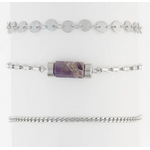Howards Howard's Narelle Waterproof Stone Bracelet Set Silver