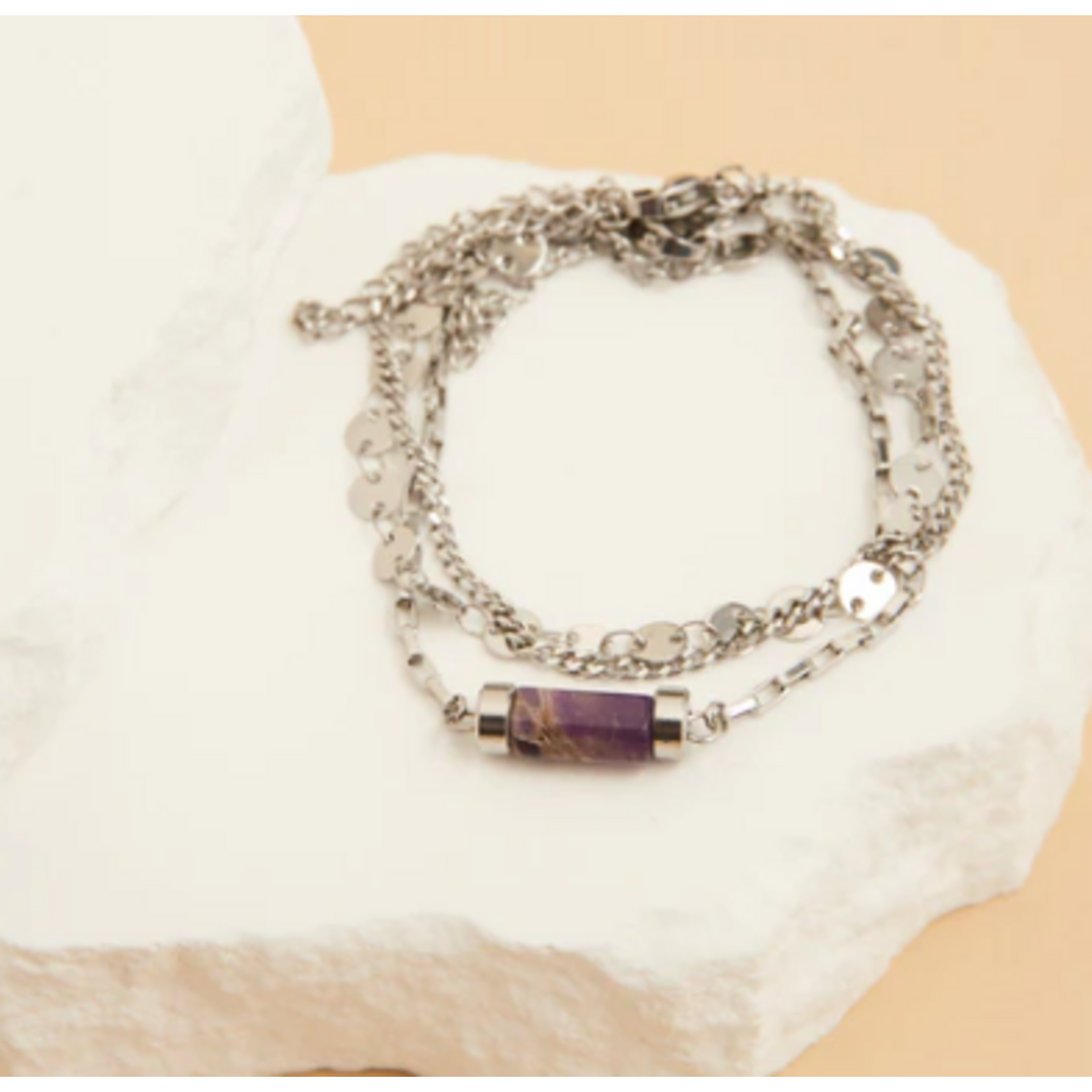 Howards Howard's Narelle Waterproof Stone Bracelet Set Silver