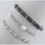 Howards Howard's Narelle Waterproof Pearl Bracelet Set Silver