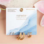 Howards Howard's Narelle Waterproof Half Moon Hoop Trio Earrings Gold