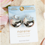 Howards Howard's Waterproof Bowl Hoop Earrings Silver