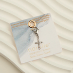 Howards Howard's Narelle Waterproof Pave Cross Charm Silver