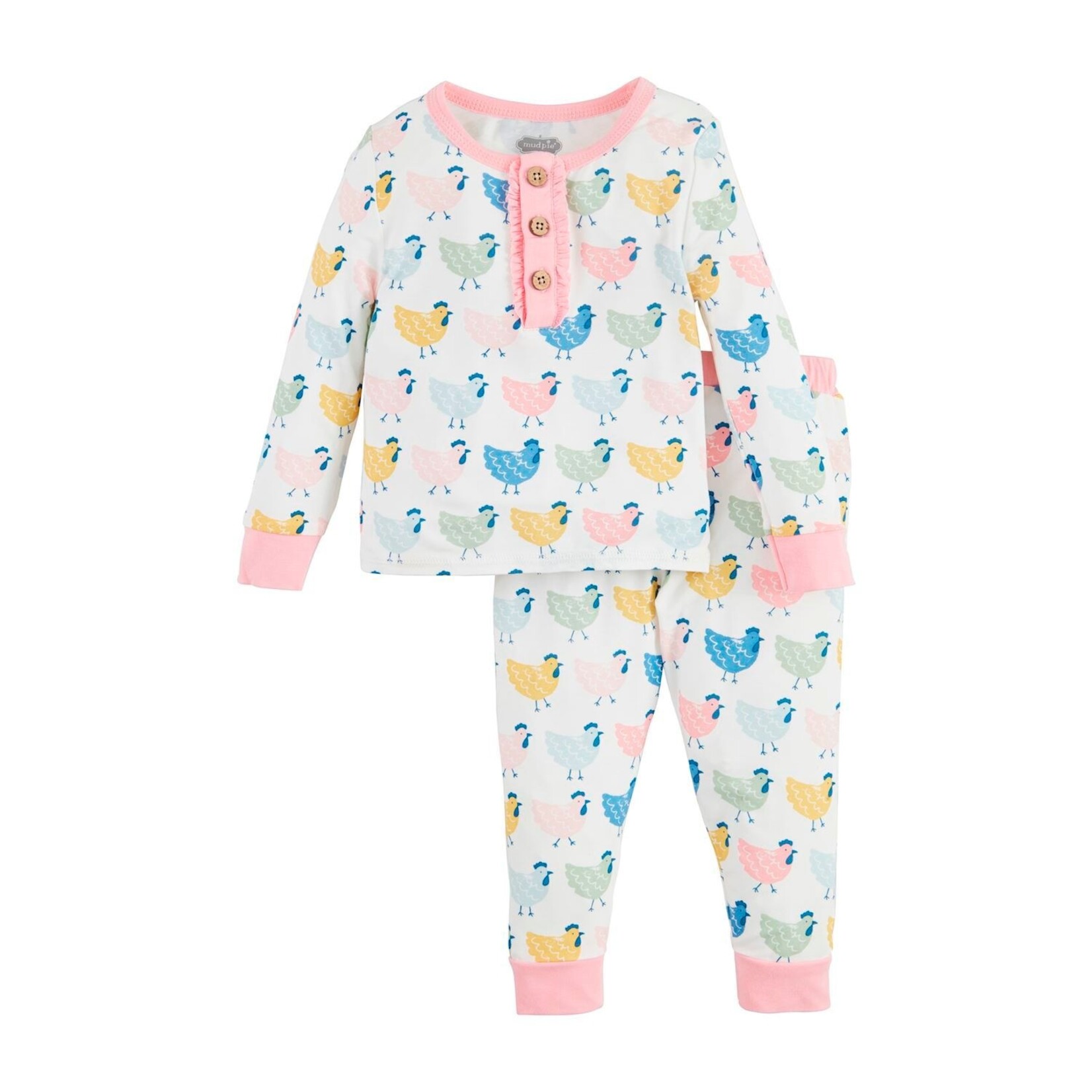 Mudpie Mudpie Chicken Print PJ’s