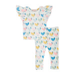 Mudpie Mudpie Chicken Print 2 pc Set