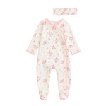 Mudpie Mudpie Ivory Blossom Sleeper w/Headband