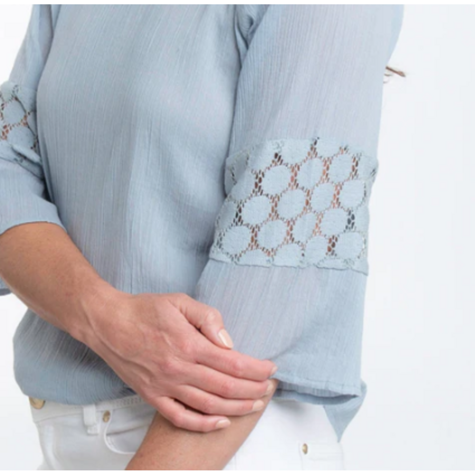 Elsie & Zoey Elsie & Zoey Skylah Blouse Celestial Blue