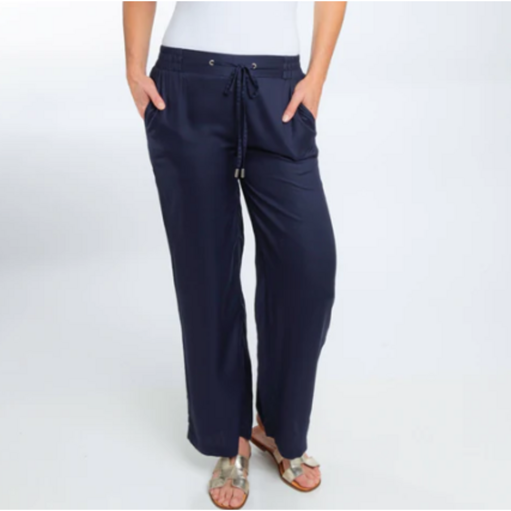 Elsie & Zoey Elsie & Zoey Casey Wide Leg Pant Midnight Navy