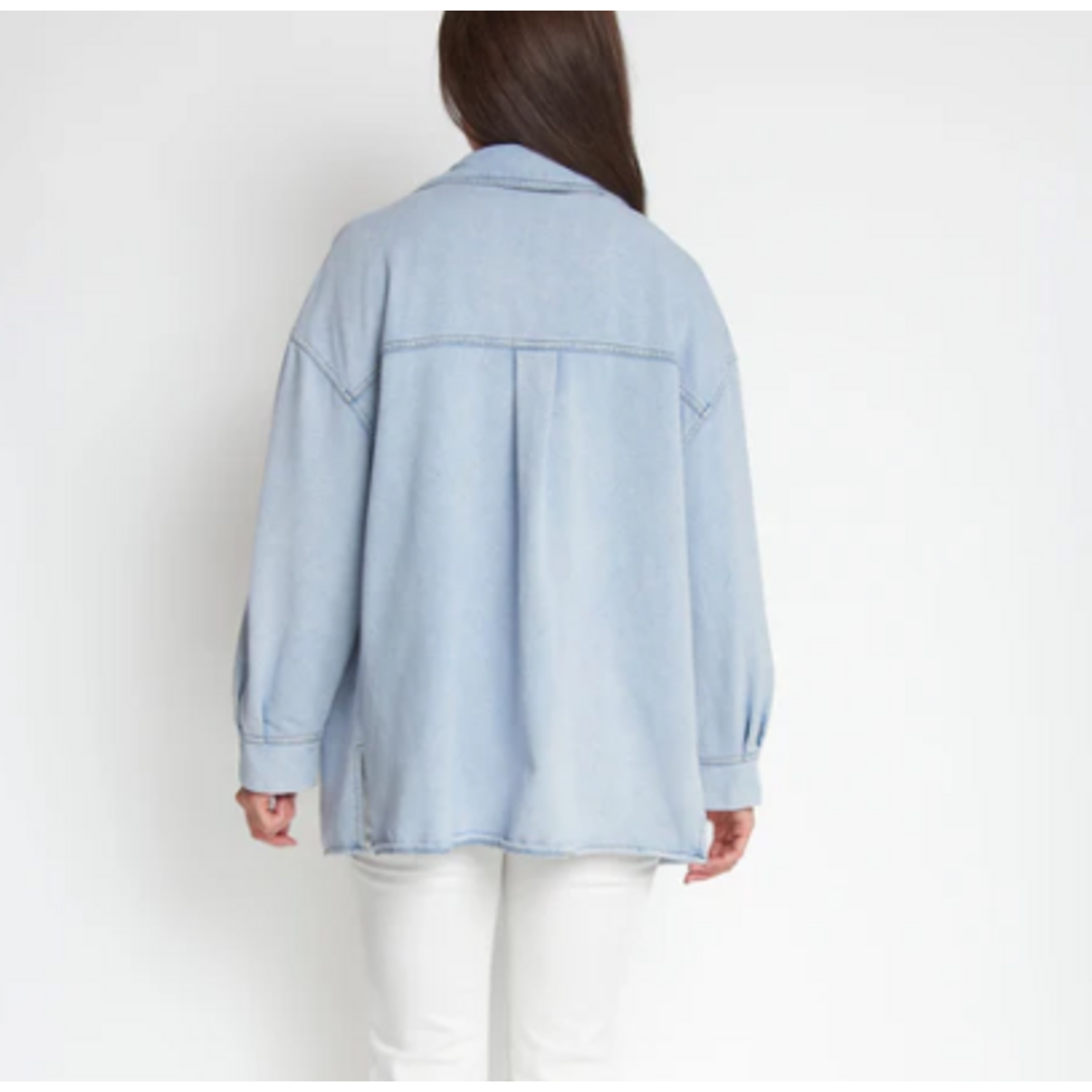 Elsie & Zoey Elsie & Zoey Lyssa Shacket Blue Fog