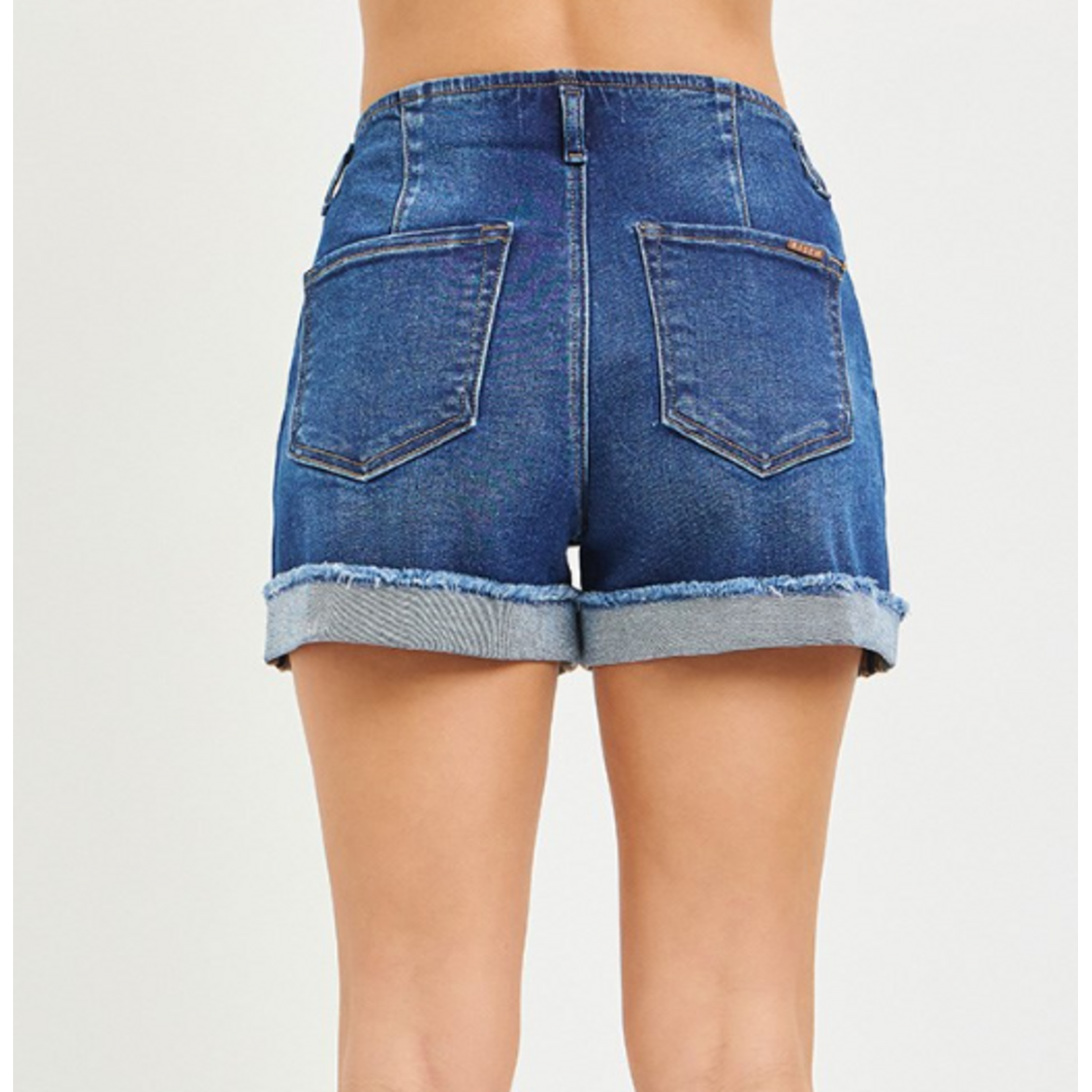 Risen Risen 6573 Slouchy Cuffed Shorts Dark