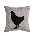 Mudpie Mudpie Felt Pillow Rooster