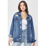 Risen Risen Loose Fit Distressed Jacket