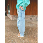 Risen Risen HR Wide Baggy Jeans Waistband Tie Light Wash 21485