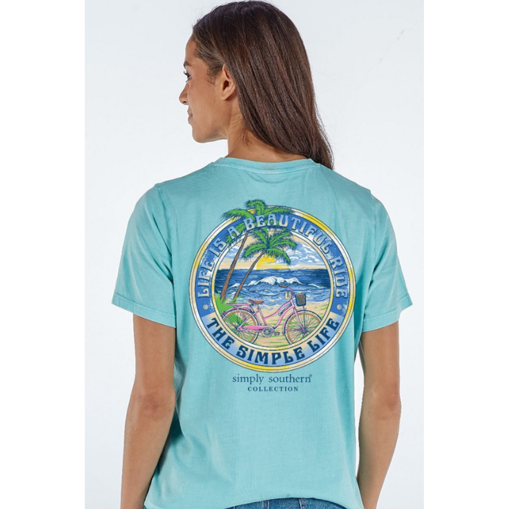 Simply Southern Simply Southern Simple Short Sleeve Tee Aqua