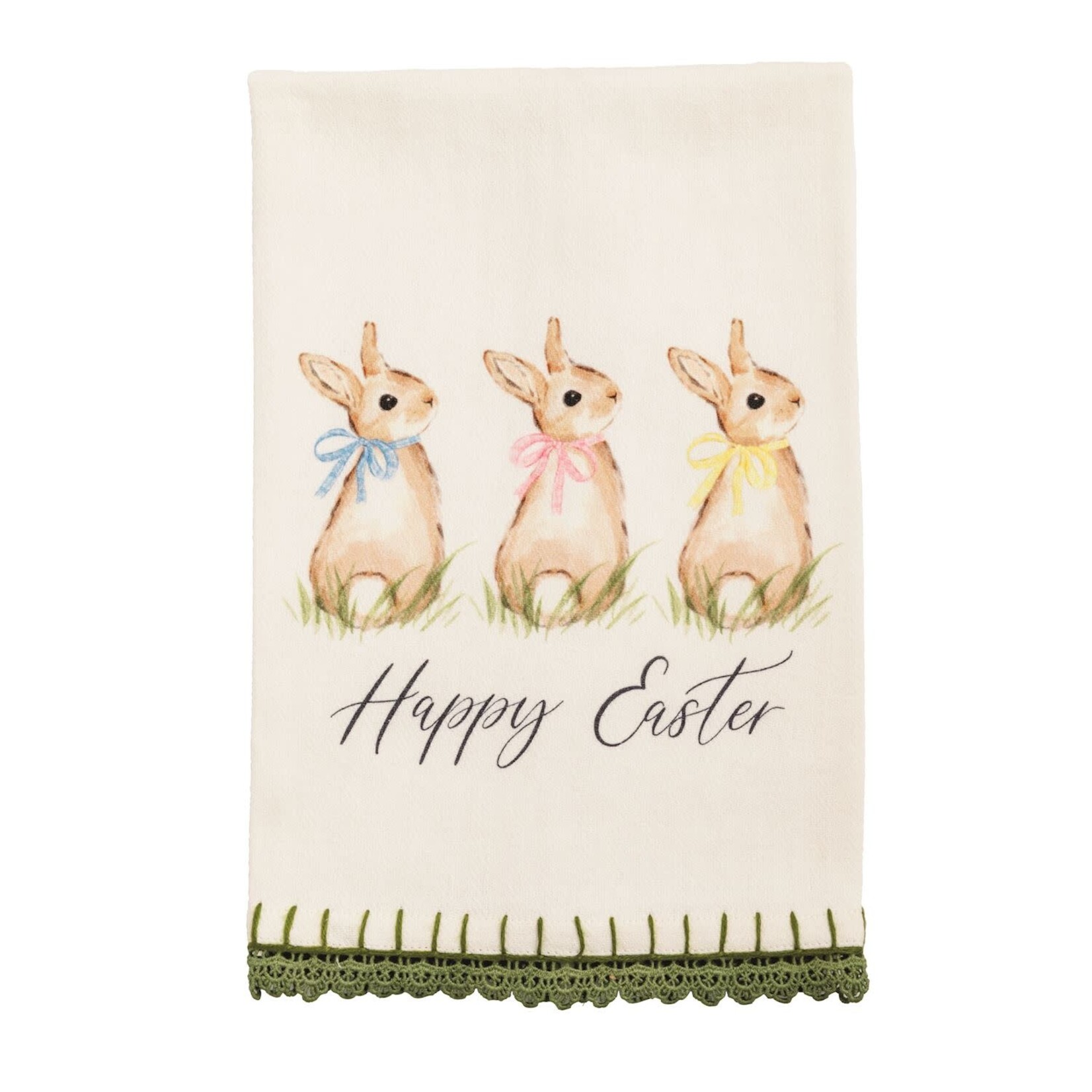 Mudpie Mudpie Happy Easter Trim Towel
