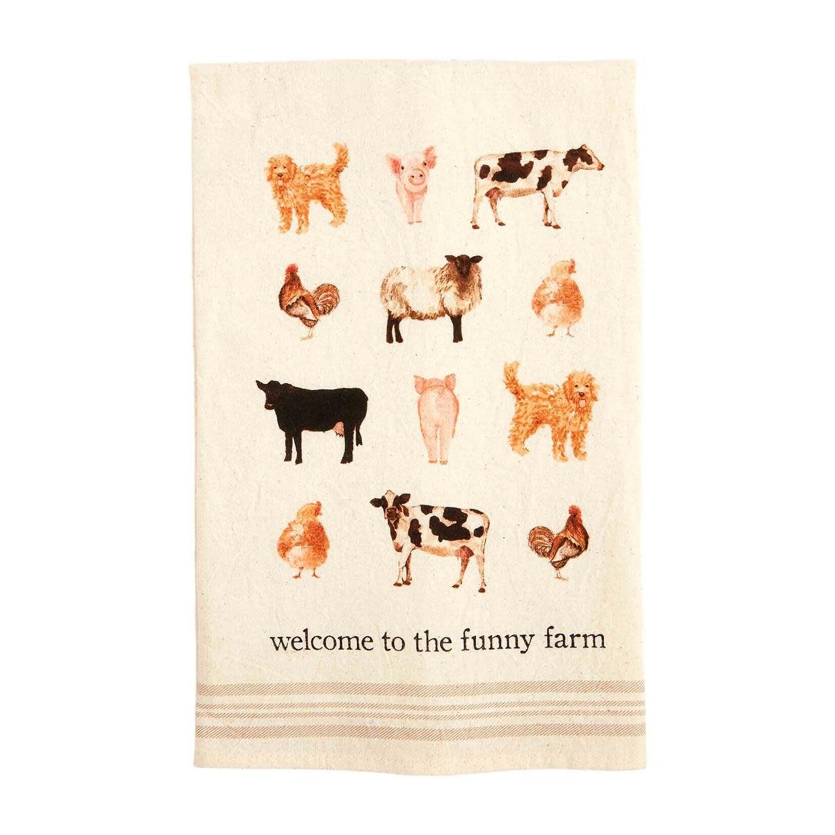 Mudpie Mudpie Welcome Farm Animal Towel