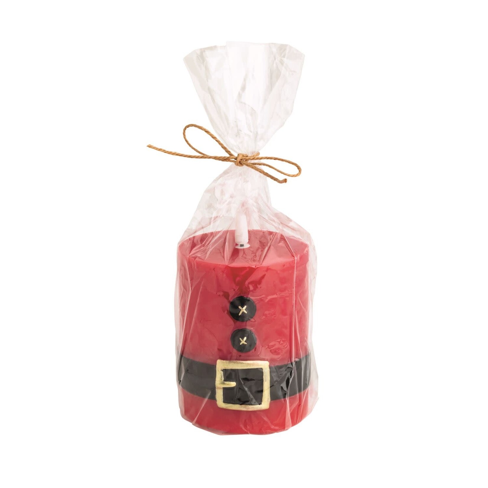 Mudpie Mudpie Santa Flameless Pillar Small