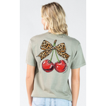 Simply Southern Simply Southern Mineral Wash Short Sleeve Tee Cherry Birch